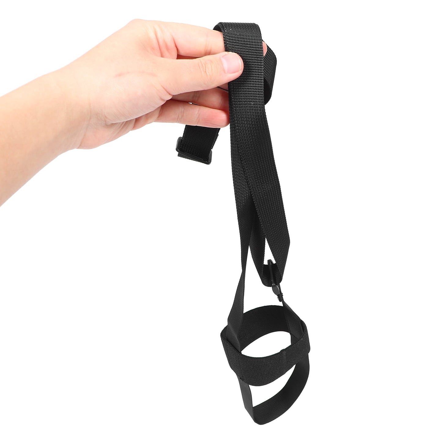 SWETRACE 1Set Adjustable Strap for Water Bottle in Black Polyester Ideal for Outdoor Activities 27.51X4.13X0.39in