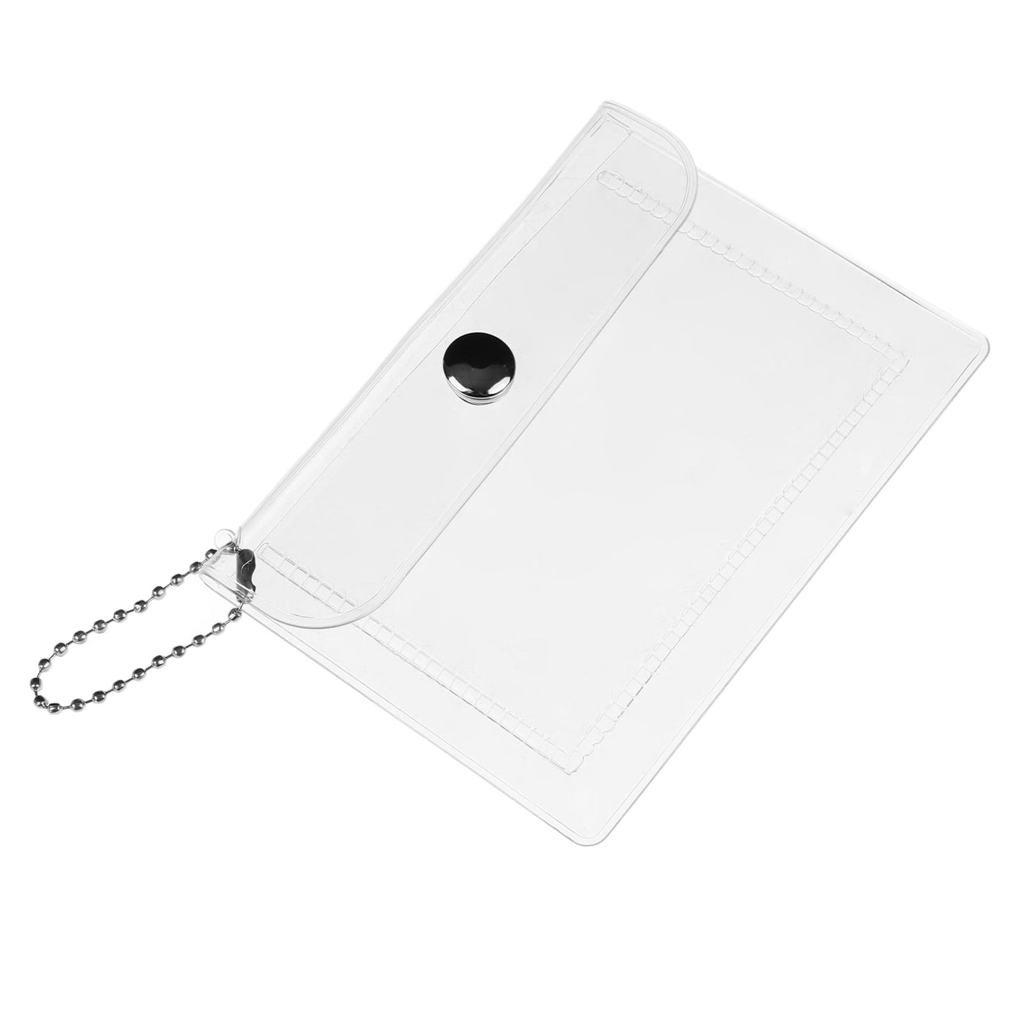 SWETRACE 1Set Compact Coin Purse Square Transparent PVC for Keychain and Outdoor Use by Students and Teens