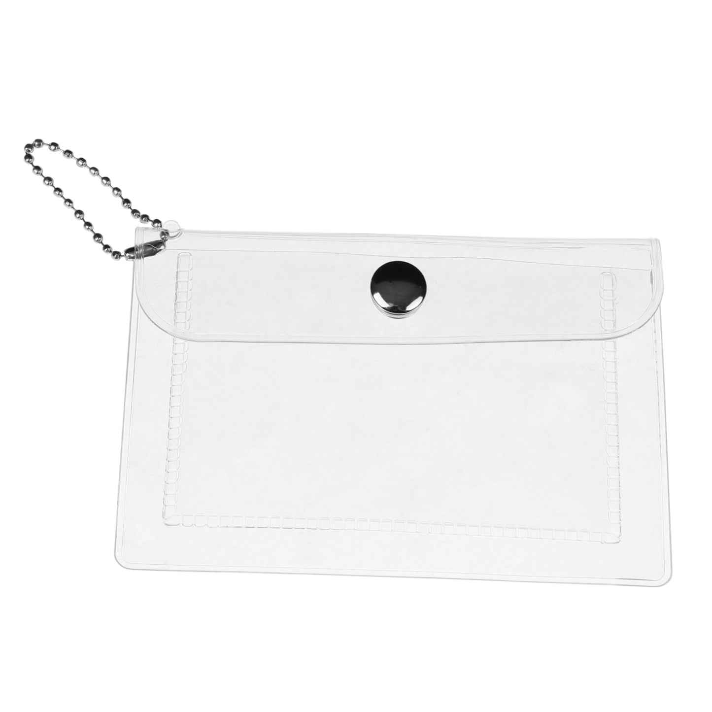 SWETRACE 1Set Compact Coin Purse Square Transparent PVC for Keychain and Outdoor Use by Students and Teens