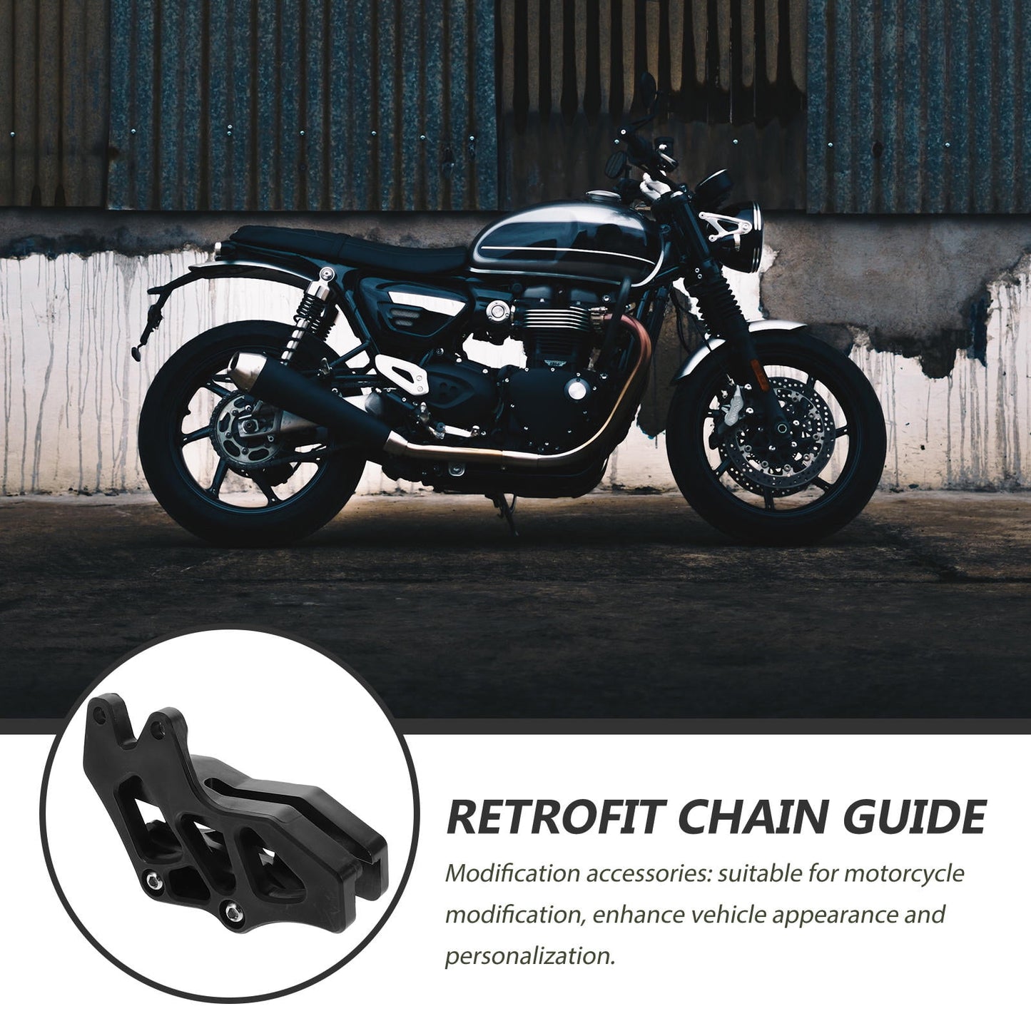 SWETRACE Motorcycle Sprocket Guard 1Pack for Dirt Biking Black Plastic Chain Protection and Safety