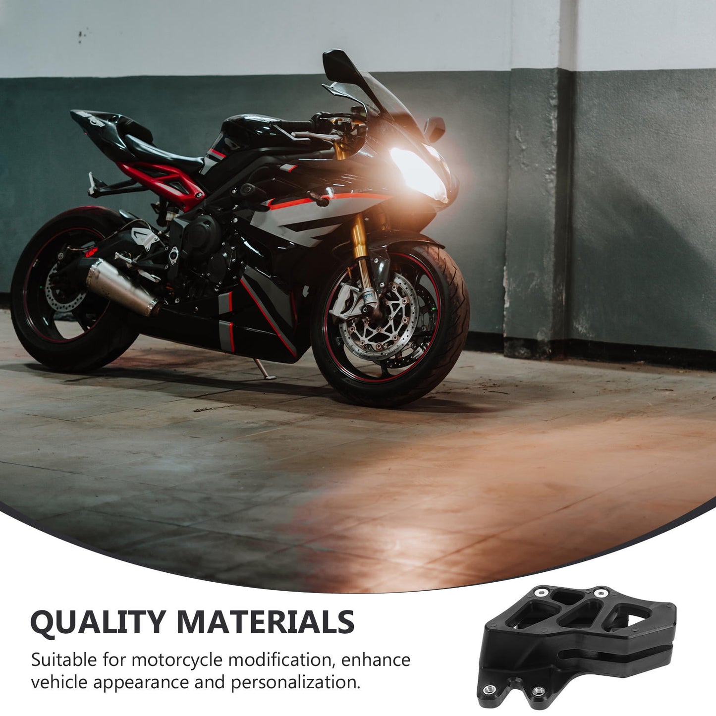 SWETRACE Motorcycle Sprocket Guard 1Pack for Dirt Biking Black Plastic Chain Protection and Safety