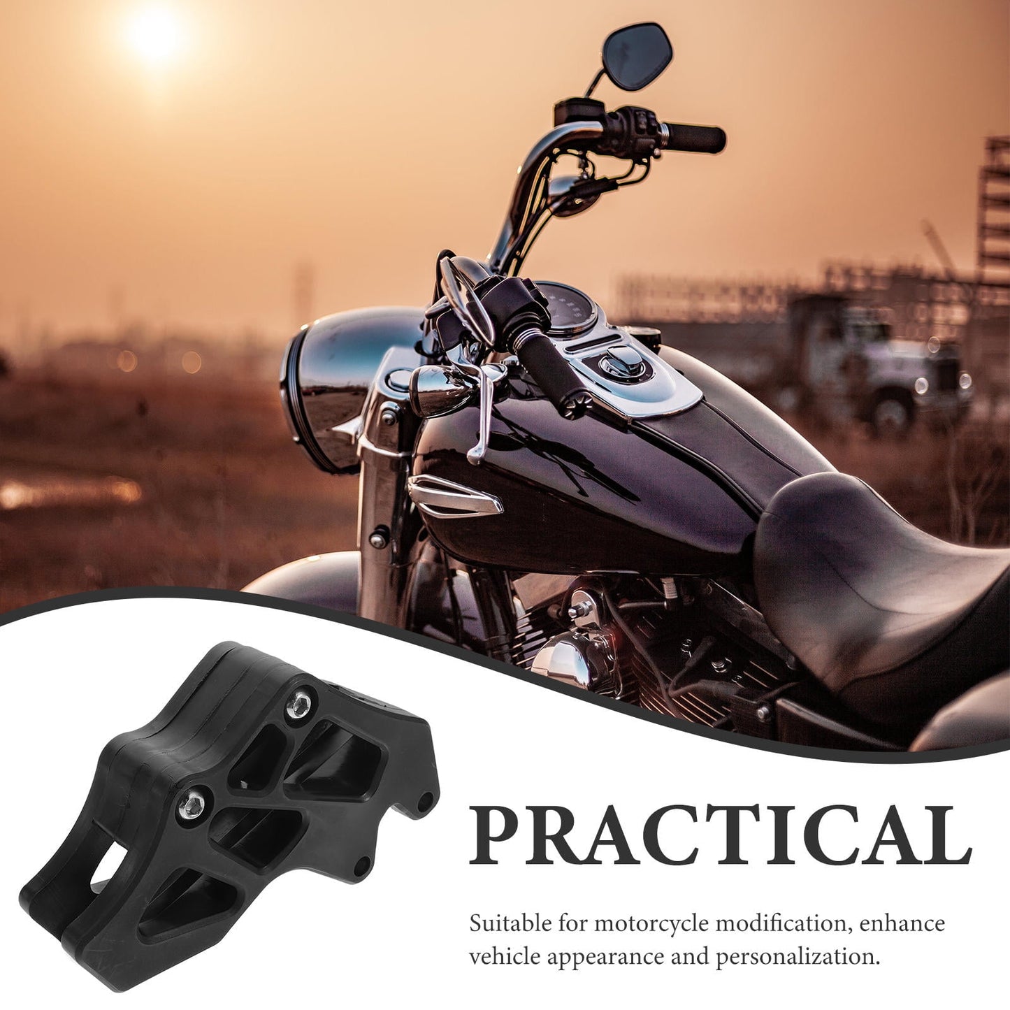 SWETRACE Motorcycle Sprocket Guard 1Pack for Dirt Biking Black Plastic Chain Protection and Safety