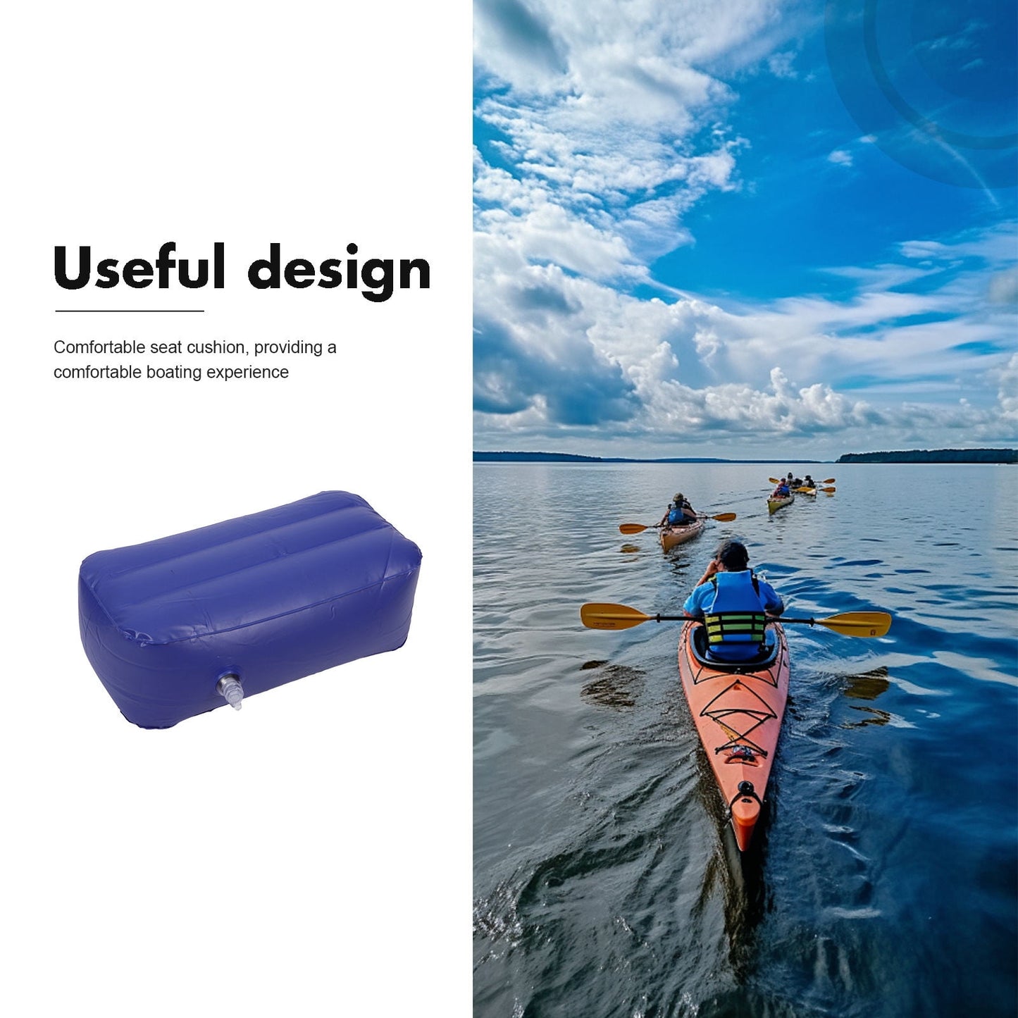 SWETRACE Camping Fishing Cushion Inflatable Cushion PVC Water Sports Equipment 1Pack