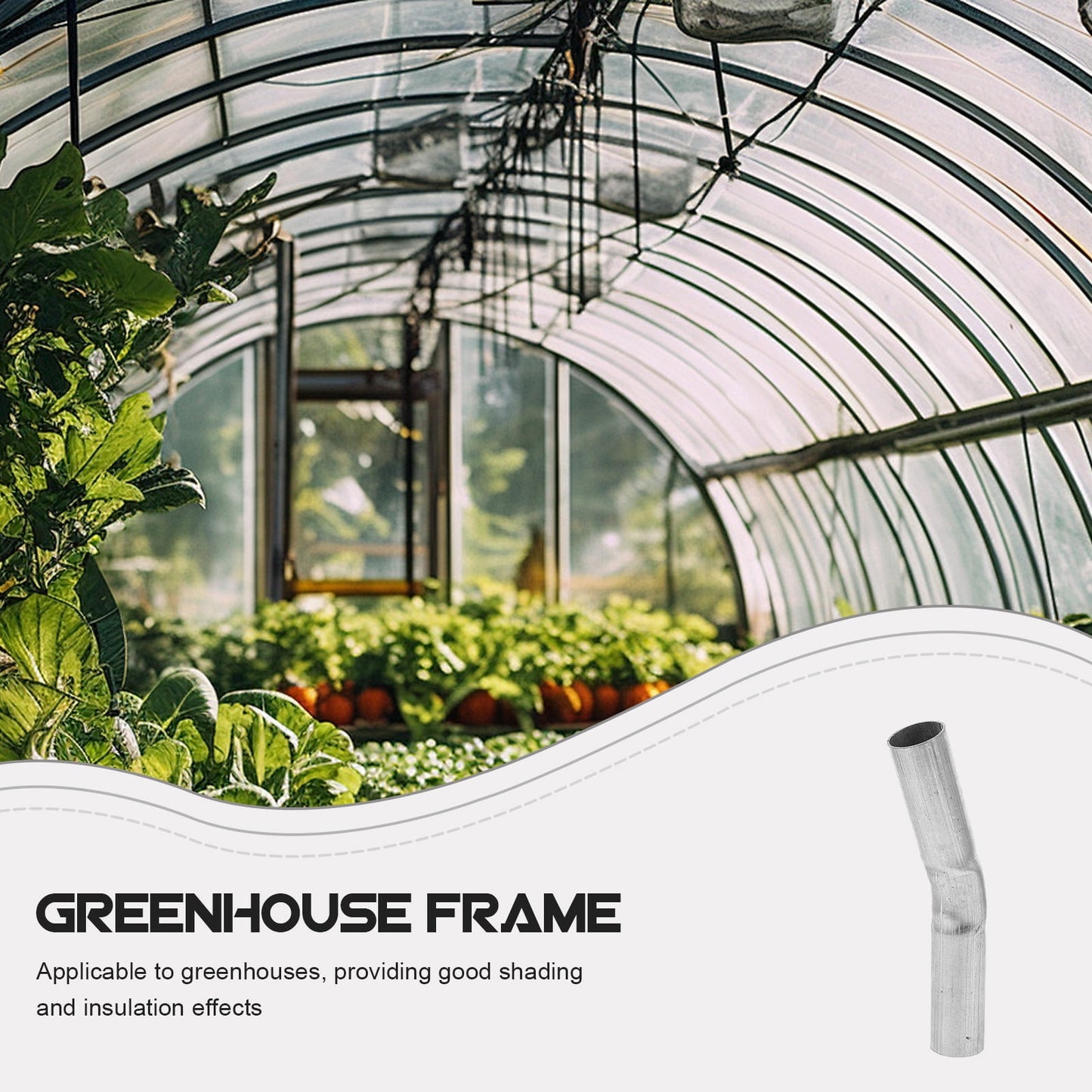 SWETRACE 10Pcs Greenhouse Frame Building Connectors in Steel for Garden Use