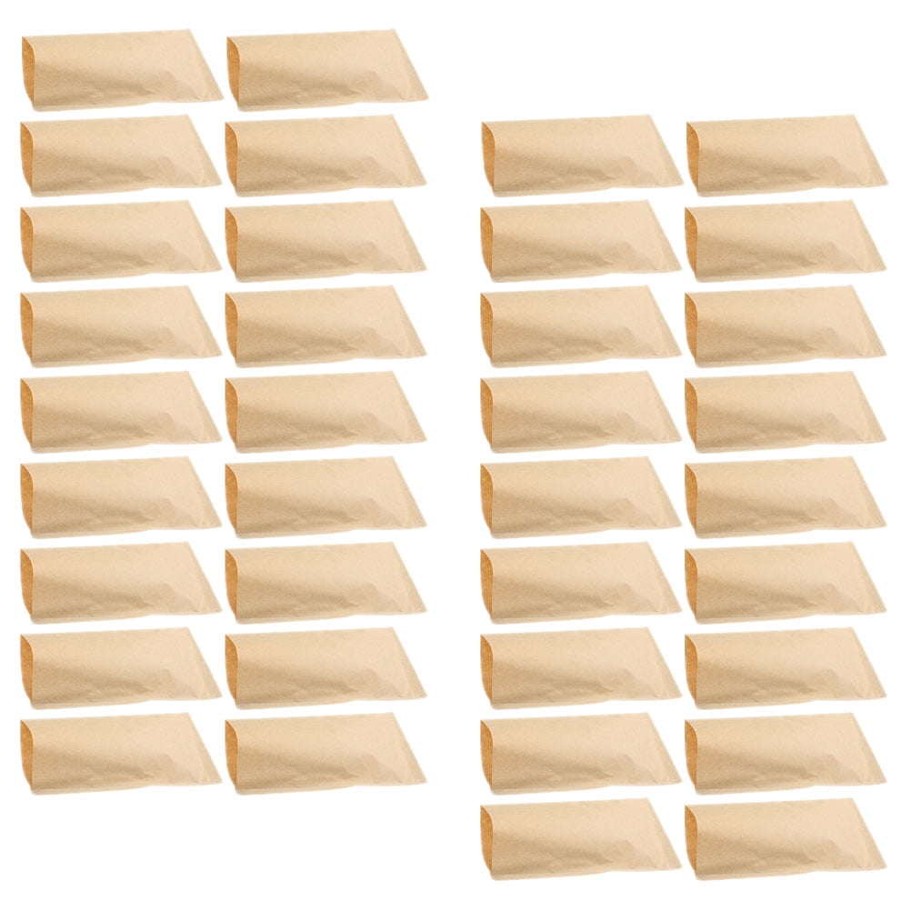 SWETRACE 100Pcs Light Yellow Rectangular Garden Paper Bags for Storage 5.1x3.5x0.04in