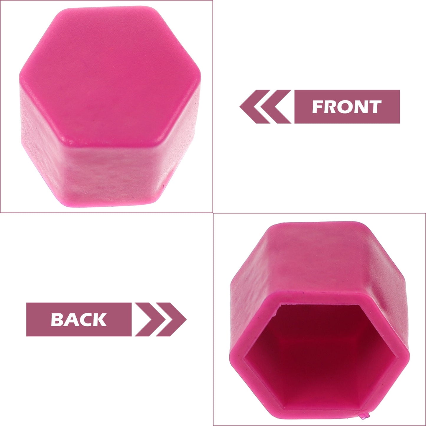 SWETRACE Hub Nut Cover Purple Silicone 20pcs