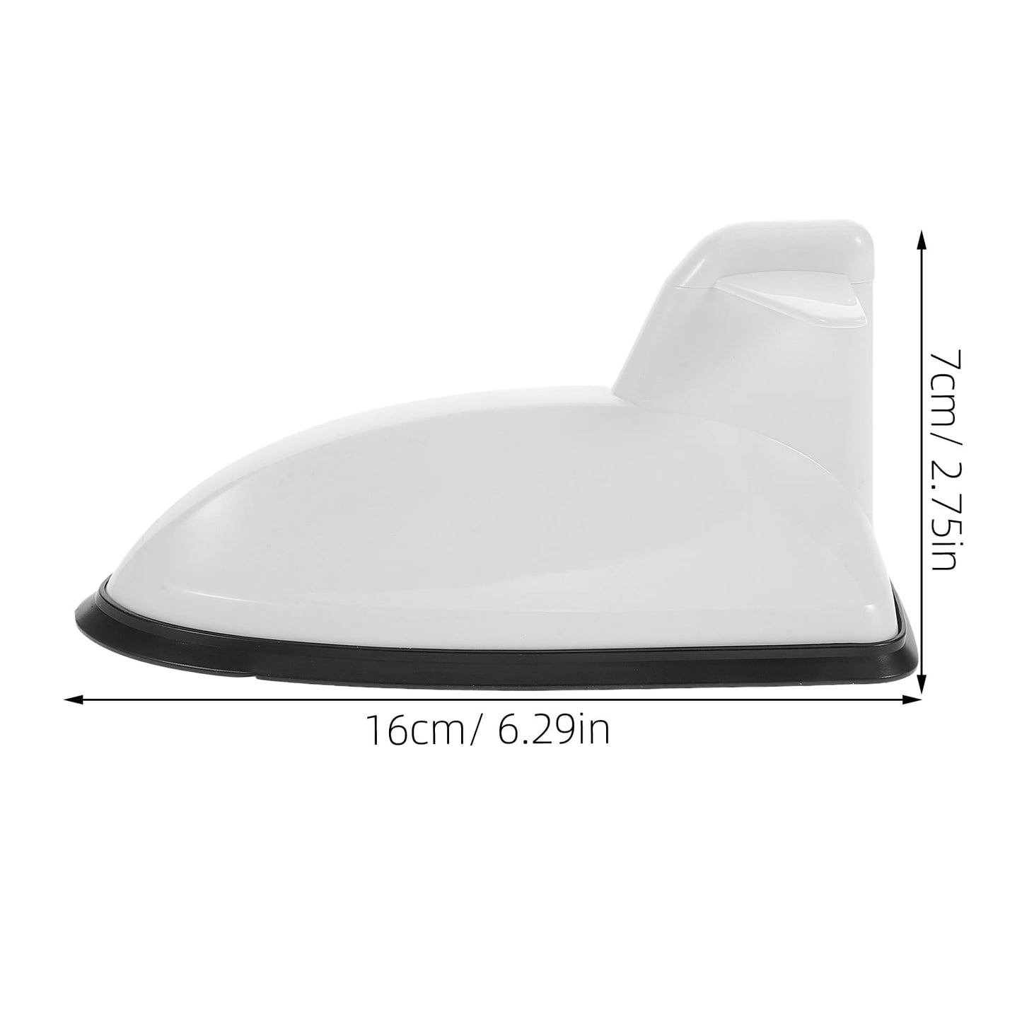 SWETRACE 1Pcs Car Antenna Top Cover White Plastic Car Roof Antenna for Car Owners Use