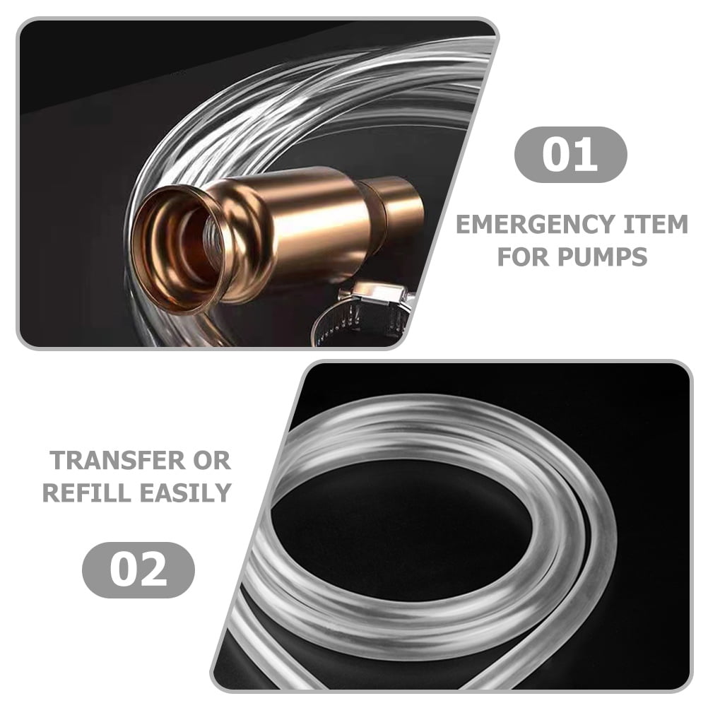 SWETRACE 1Pack Multi Color Gas Siphon Hose For Oil Change Fluid Transfer Emergency Use 157.20X0.59X0.59In