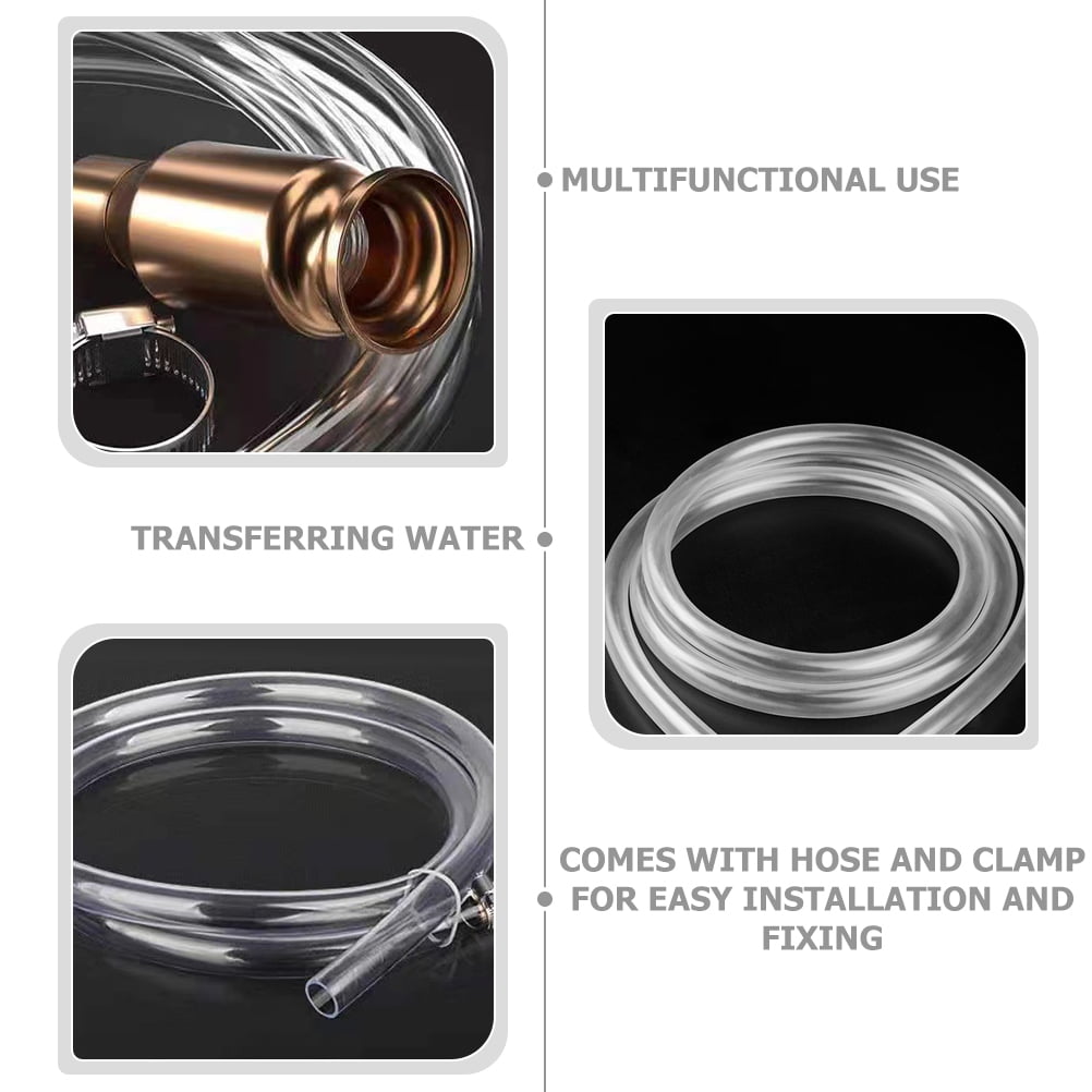 SWETRACE 1Pack Multi Color Gas Siphon Hose For Oil Change Fluid Transfer Emergency Use 157.20X0.59X0.59In