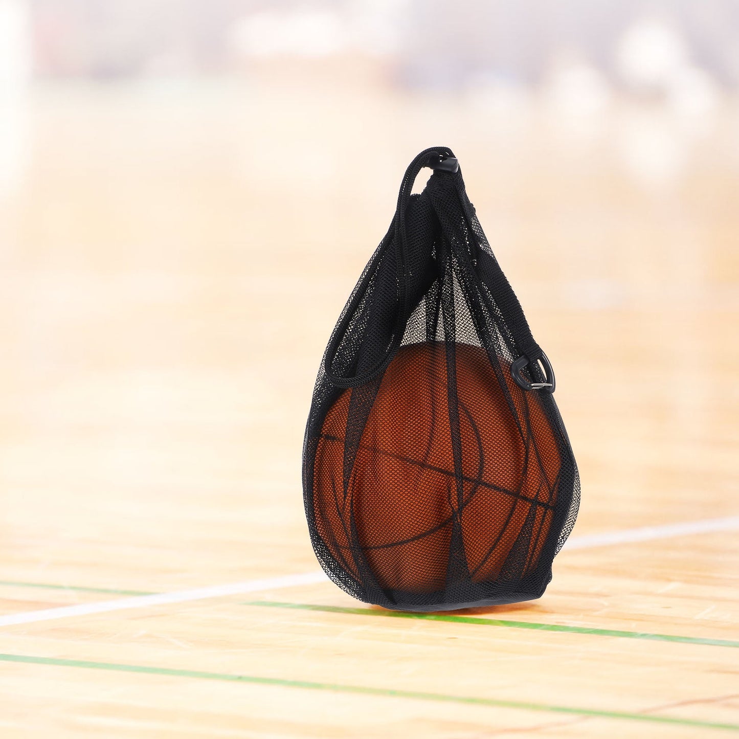 SWETRACE Black Ball Bag for Sports Enthusiasts Beach 1Pcs 12X9.6X9.6In