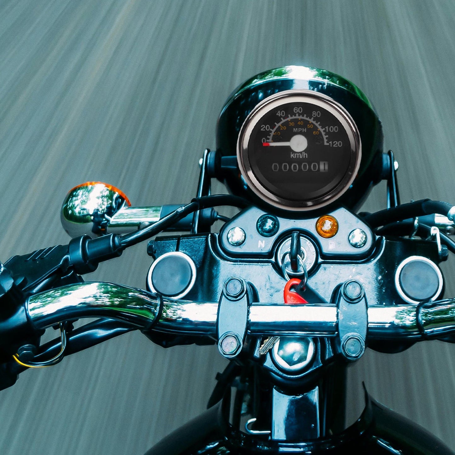 SWETRACE Motorcycle Meter Speedometer 1Pack with Dual Scale Display and High Precision Measurement 11.6x2.4x2.4in