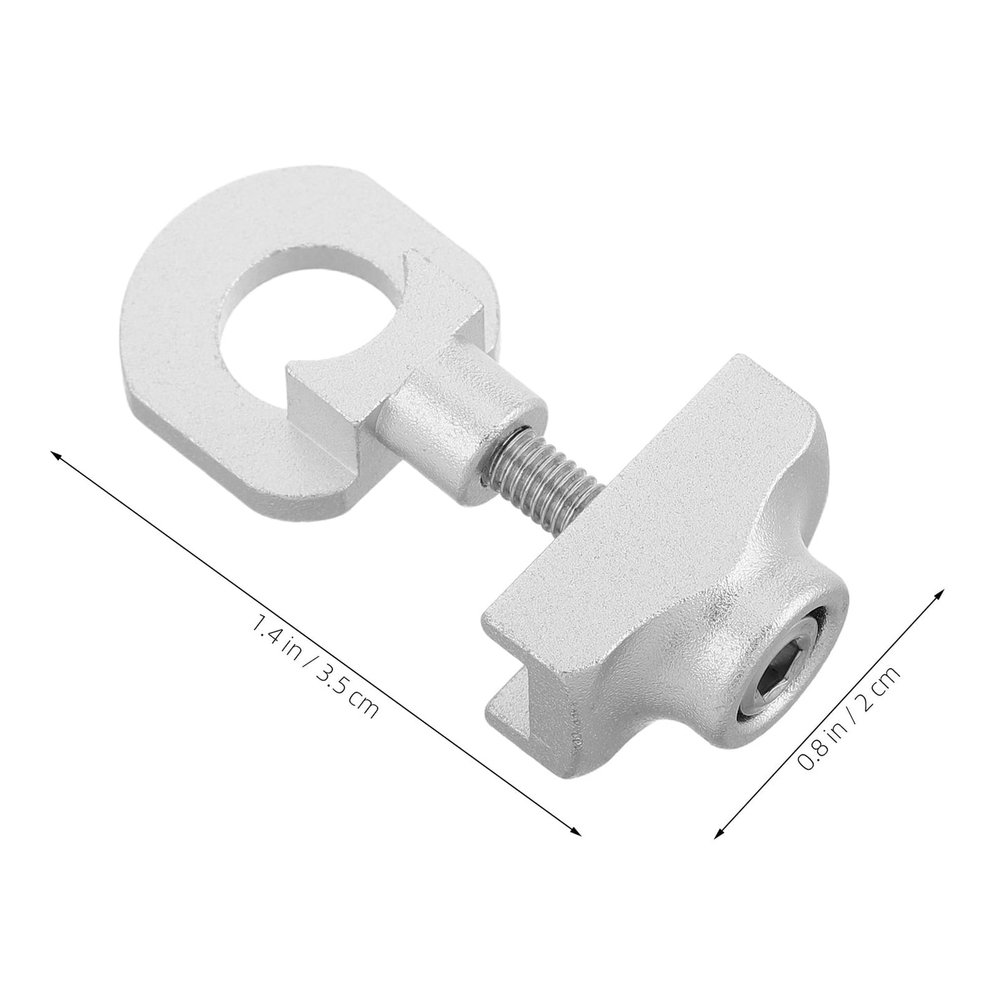 SWETRACE 1Set Mini Bike Chain Tensioner Aluminum Alloy Compact Design for Single-Speed Bicycles 1.4x0.8x0.7in