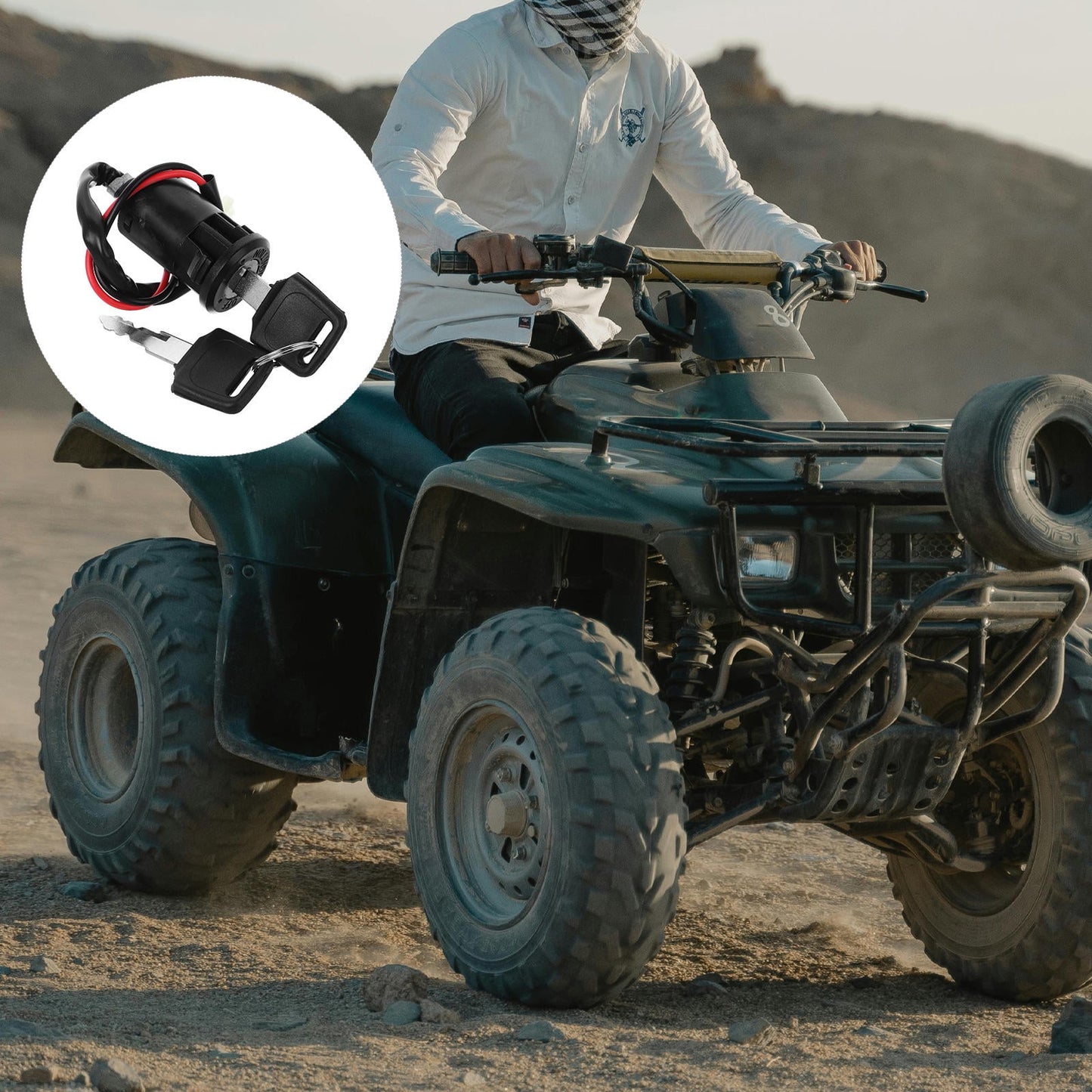 SWETRACE Anti-Theft Protection Ignition Switch Black Aluminum Alloy 1Set