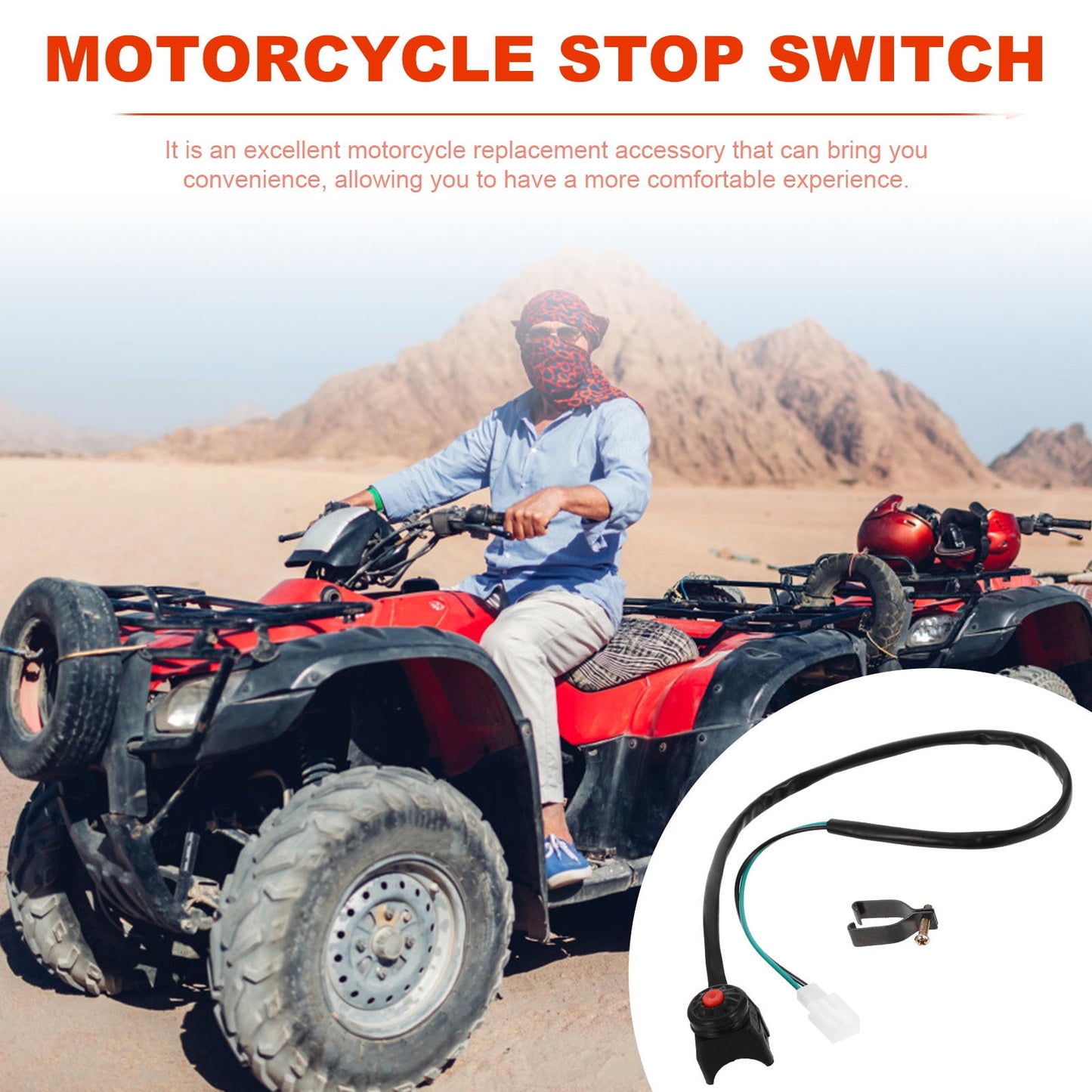SWETRACE 1Pcs Motorcycle Kill Switch Ignition Start Function Handlebar Joint Button for ATV Use