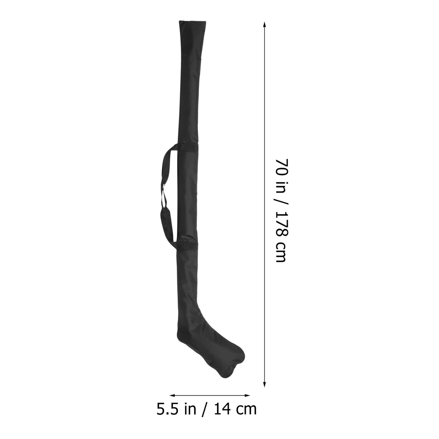 SWETRACE 1Set Black Oxford Cloth Hockey Stick Bag for Ice Hockey Equipment Storage 69.95x5.50x0.39in