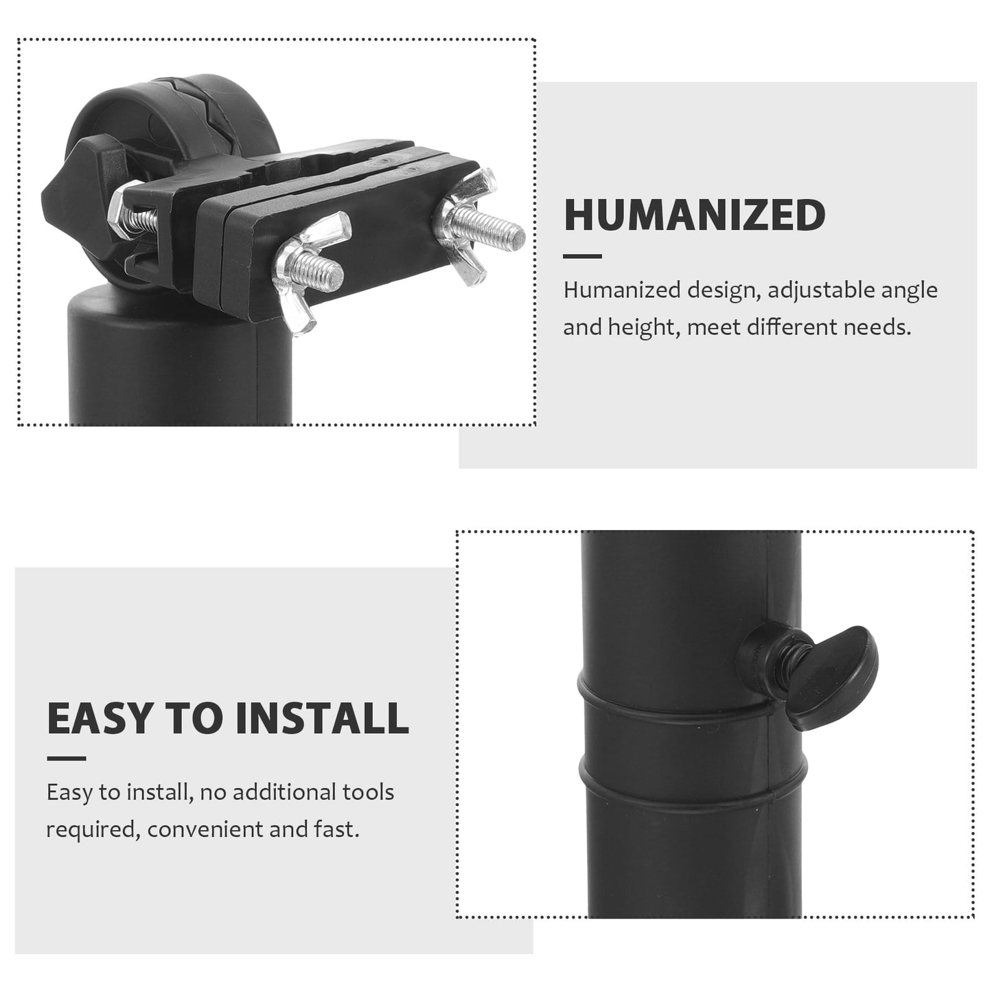 SWETRACE Humanized Design Golf Umbrella Holder Black Plastic 1Pack