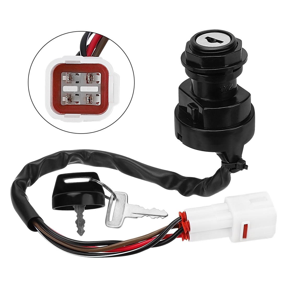 M MATI Ignition Key Switch for Yamaha Raptor 80 50 YFM80 YFM50 2002-2008 Wolverine 350 YFM350F 1995-2001