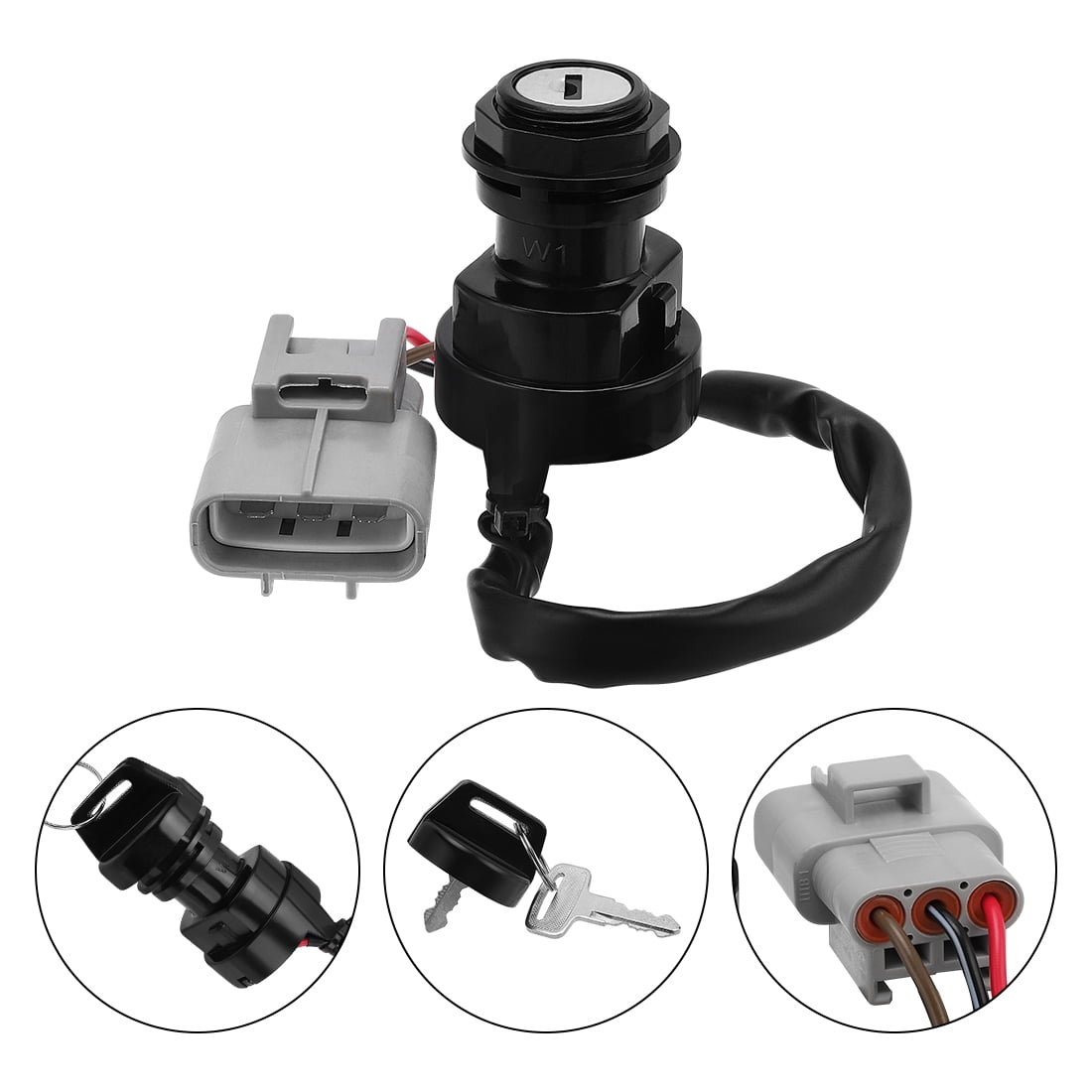 M MATI Ignition Key Switch for Yamaha Kodiak 700 450 400 YFM700K YFM450 YFM400 Big Bear 400 2002-2023