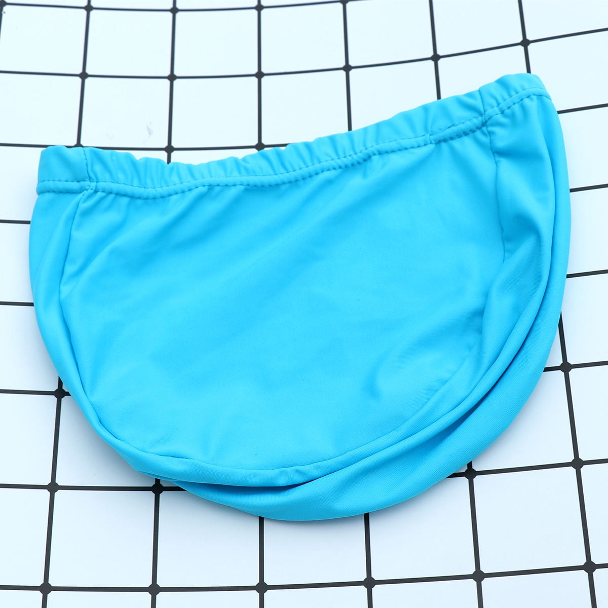 SWETRACE 2Pcs Swim Cap for Long Hair Polyester Round Waterproof UV Protection for Adults 11.8x4.7x0.2in