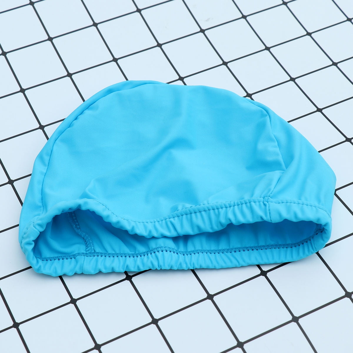 SWETRACE 2Pcs Swim Cap for Long Hair Polyester Round Waterproof UV Protection for Adults 11.8x4.7x0.2in