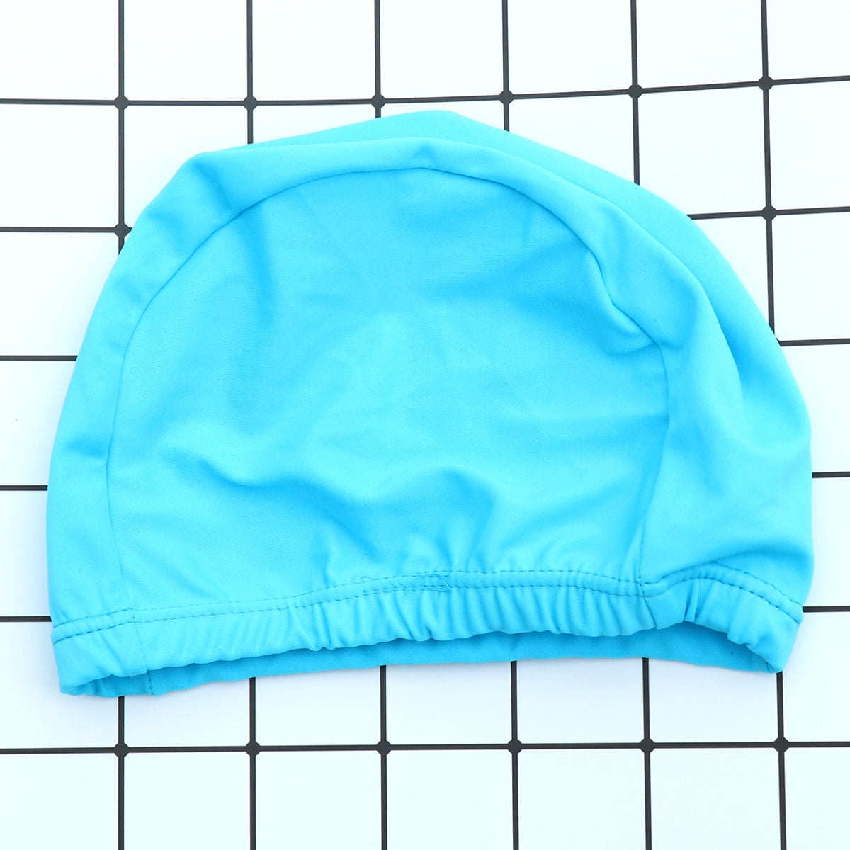 SWETRACE 2Pcs Swim Cap for Long Hair Polyester Round Waterproof UV Protection for Adults 11.8x4.7x0.2in