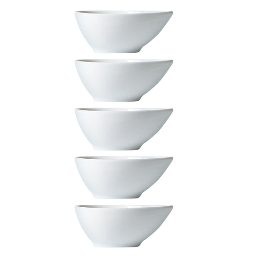 SWETRACE 5Pcs Soy Sauce Bowl Compact Size White for Dining Table Decoration