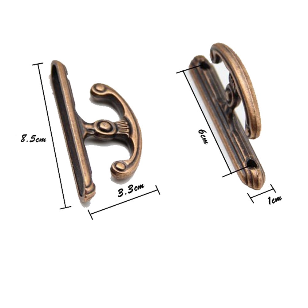 SWETRACE 1 Pair Antique Wall Hooks Alloy Hanging Handbags for Interior Design