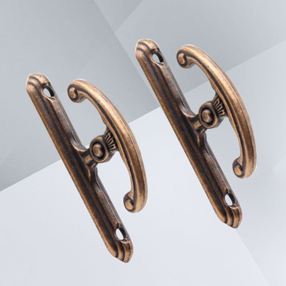 SWETRACE 1 Pair Antique Wall Hooks Alloy Hanging Handbags for Interior Design