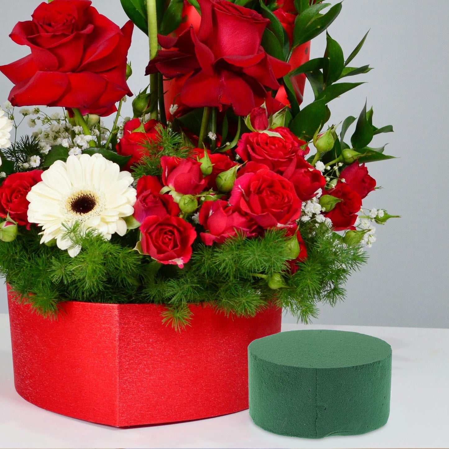 SWETRACE 10Pcs Green Foam For Flower Arrangements Absorbent Blocks For Professional Florists
