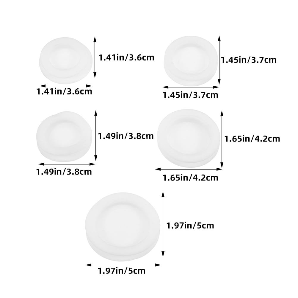 SWETRACE 10pcs White Piggy Bank Stopper Rubber Money Box Plug Saving Box Cover Replacement For Piggy Bank