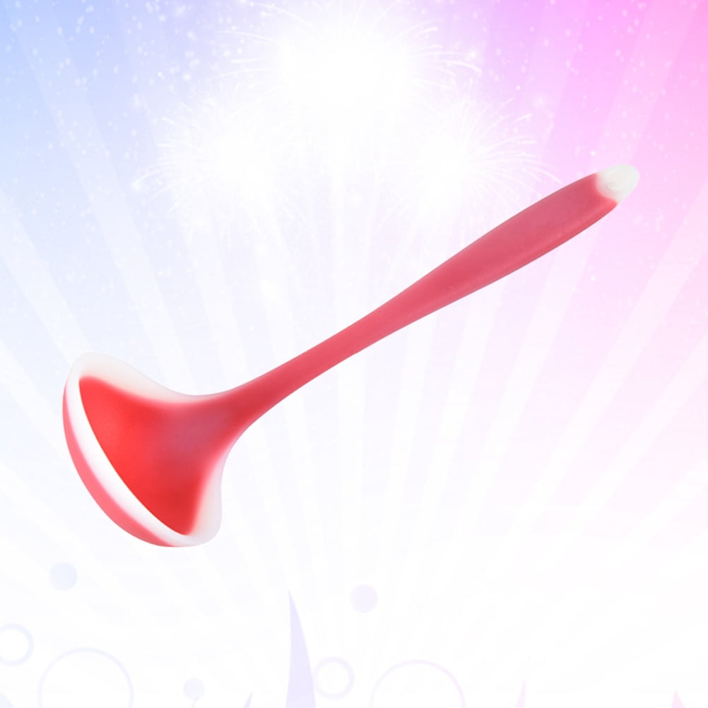 SWETRACE Silicone Soup Ladle Non Stick Kitchen Spoon For And Serving Red