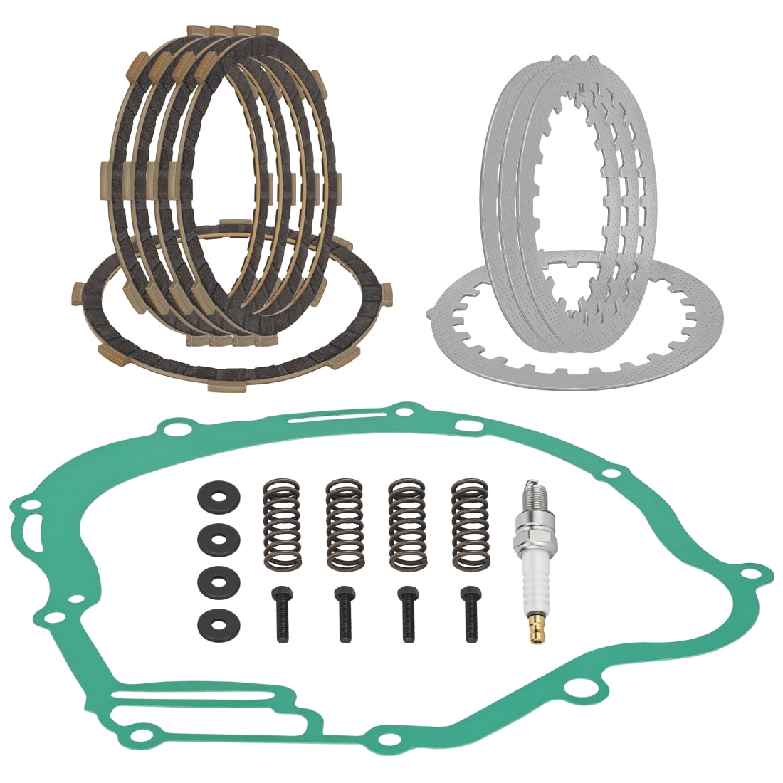 M MATI Clutch Friction Plates Spring Gasket Kit for Yamaha TTR125 TTR125E TTR125L TTR125LE 2000-2023