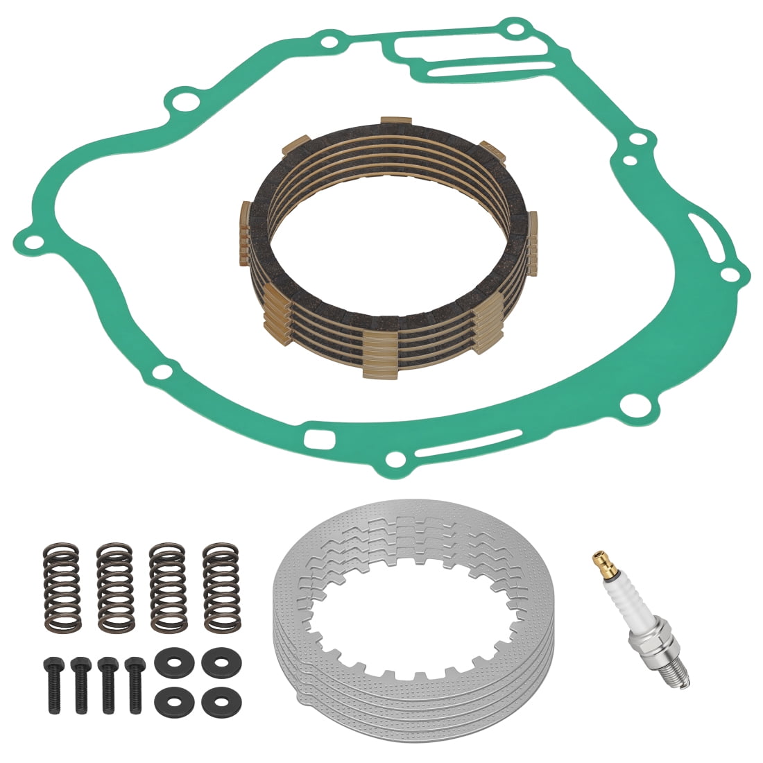 M MATI Clutch Friction Plates Spring Gasket Kit for Yamaha TTR125 TTR125E TTR125L TTR125LE 2000-2023