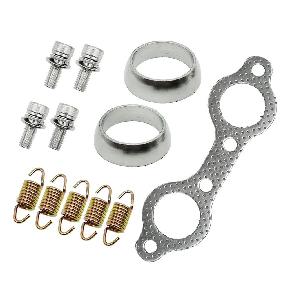 M MATI Exhaust Muffler Gasket Seal Spring Rebuild Kit for Polaris Sportsman 600 700 800 MV7 2002-2006 Frontier 2002-2005