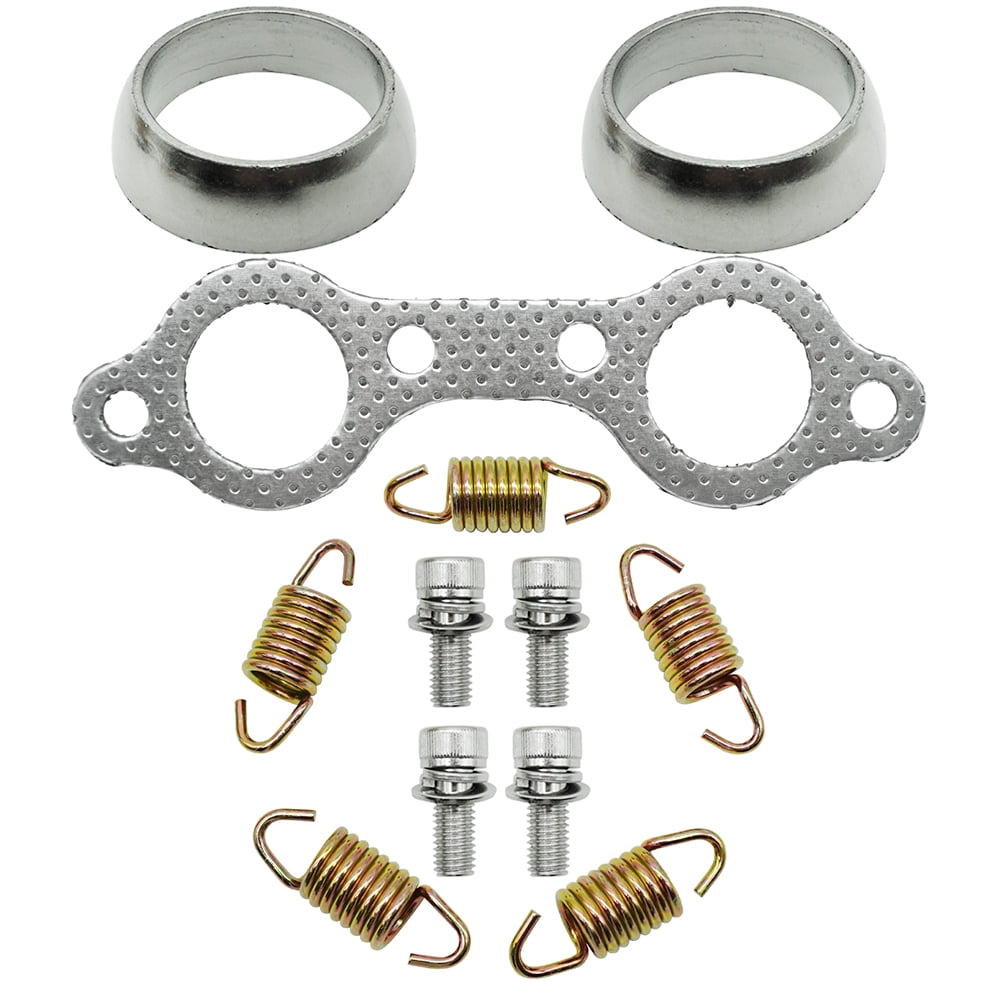 M MATI Exhaust Muffler Gasket Seal Spring Rebuild Kit for Polaris Sportsman 600 700 800 MV7 2002-2006 Frontier 2002-2005