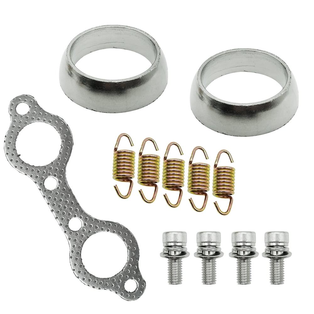 M MATI Exhaust Muffler Gasket Seal Spring Rebuild Kit for Polaris Sportsman 600 700 800 MV7 2002-2006 Frontier 2002-2005