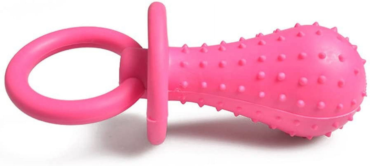 Walbest Molar Clean Teeth Rubber Toy, Clean Teeth Rubber Pacifier Chew Toy, Bell Chewing Playing Training Toys, for Pet Puppy Dog Cat (Color Random)