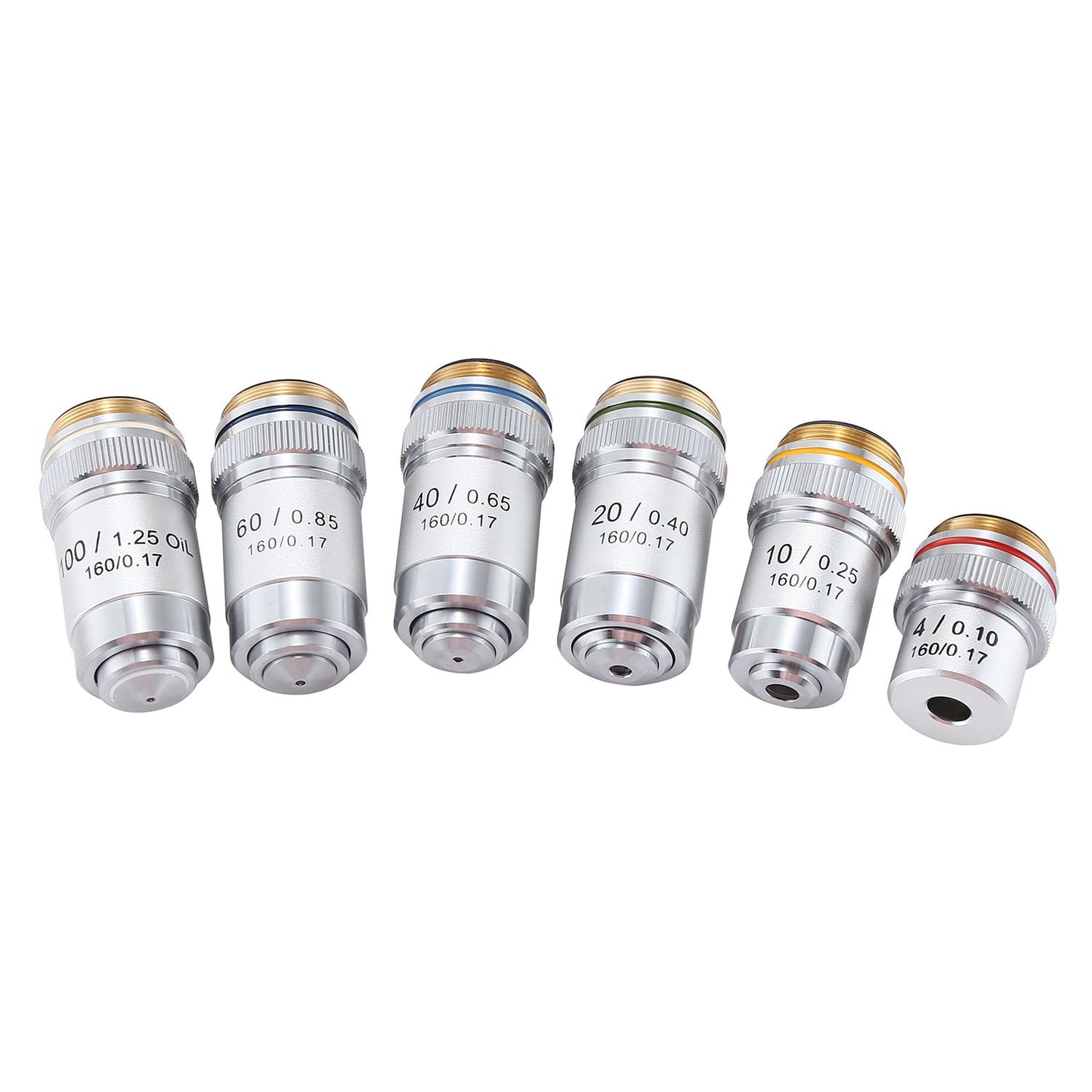 4X 10X 20X 40X 60X 100X 195 Achromatic Microscope Objective 40X