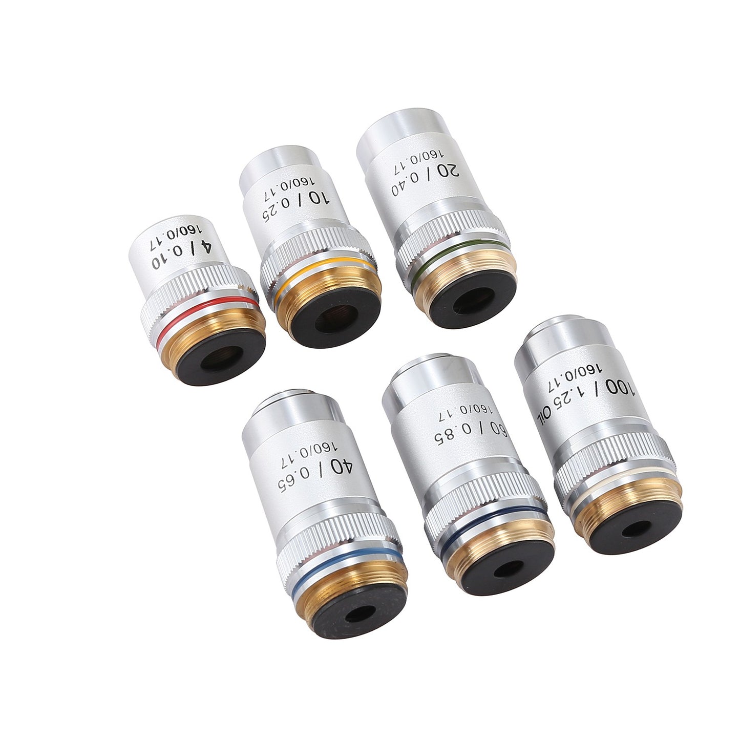 4X 10X 20X 40X 60X 100X 195 Achromatic Microscope Objective 40X