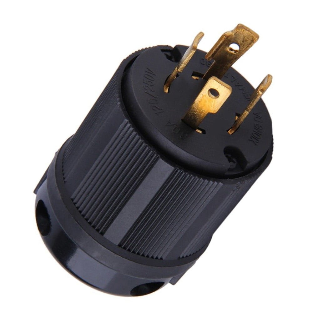 Locking Nema L14-30P Lock Plug 30A 125-250V 4 Prong For Generator Cord
