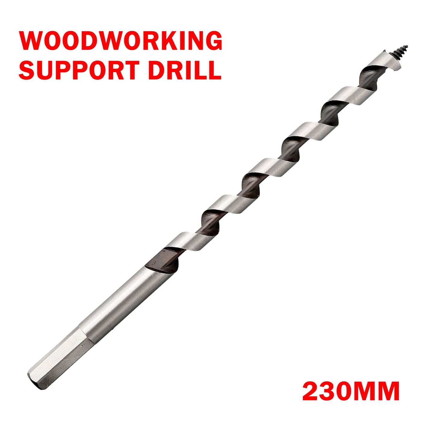 1Pc 230Mm Long Woodworking Center Auger Drill Bit for Wood Drilling Tools 6-25Mm 10Mm 12Mm