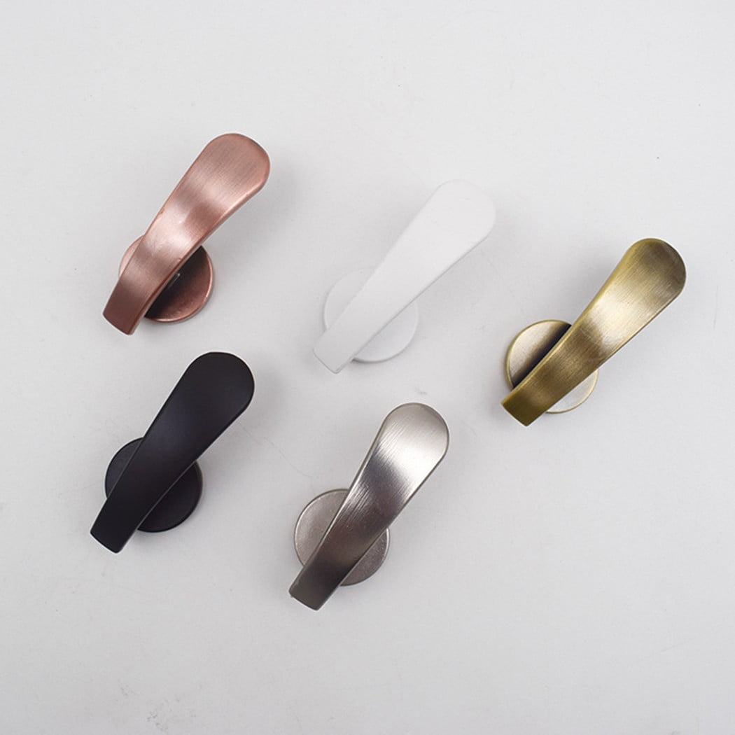 Self-Adhesive Wall Hooks - Fabric Curtain Tie Back Stick On Drape Holder Durable Rose Gold 2# Silver