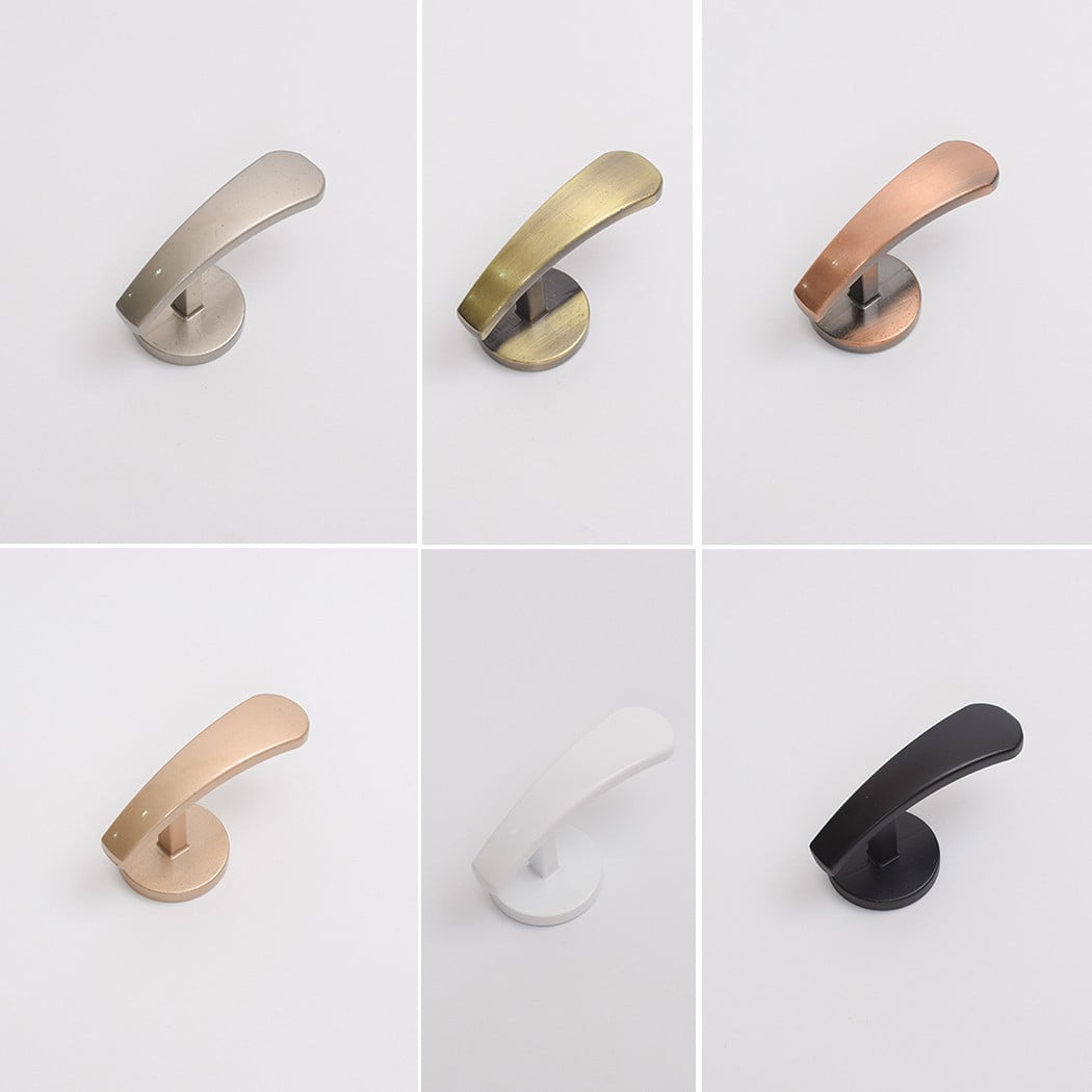 Self-Adhesive Wall Hooks - Fabric Curtain Tie Back Stick On Drape Holder Durable Rose Gold 2# White 2#