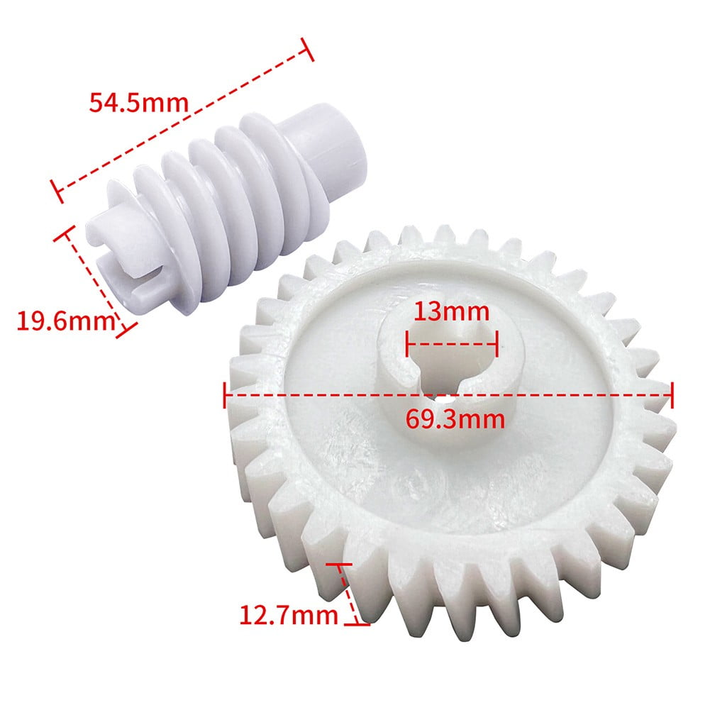 Garage Door Opener Drive Gear and Worm Gear Set Replacement Easy Upgrade