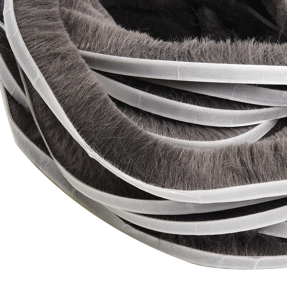Decor Bottom Bristle Pile Seal Film Door Draught Excluder Brush Weather Strip 10M 5/9/15/23Mm Diy Home High Quality White 9×5Mm 9×23Mm Brown