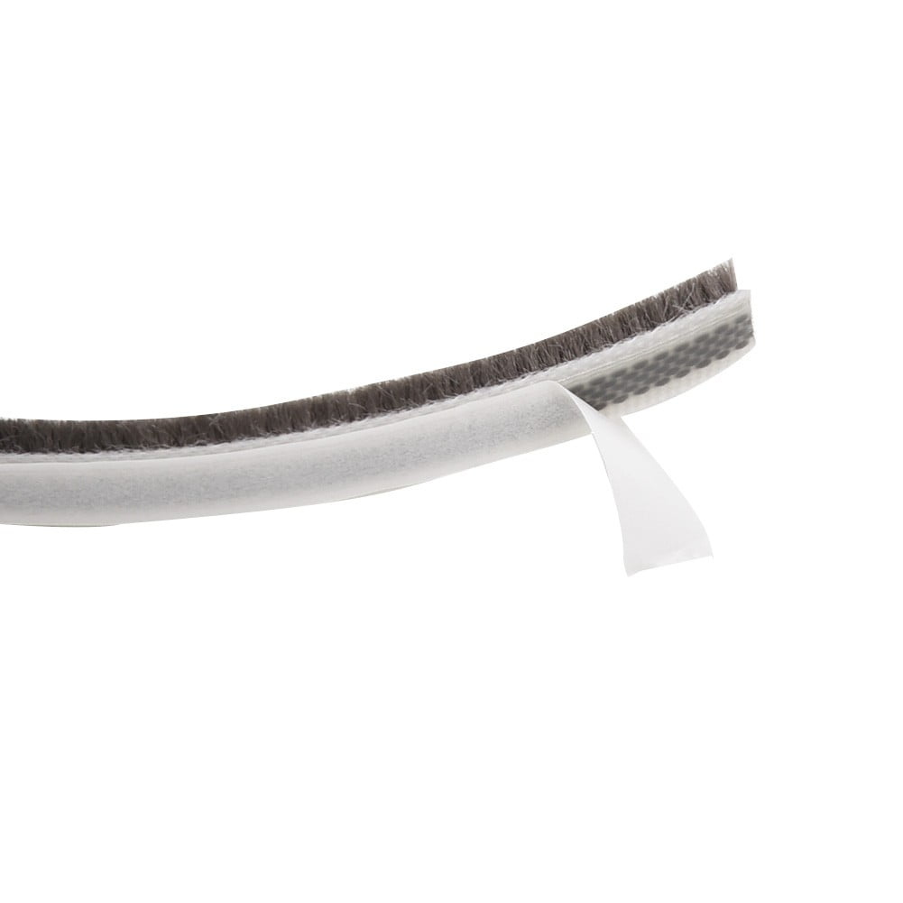 Decor Bottom Bristle Pile Seal Film Door Draught Excluder Brush Weather Strip 10M 5/9/15/23Mm Diy Home High Quality White 9×5Mm 9×23Mm Brown