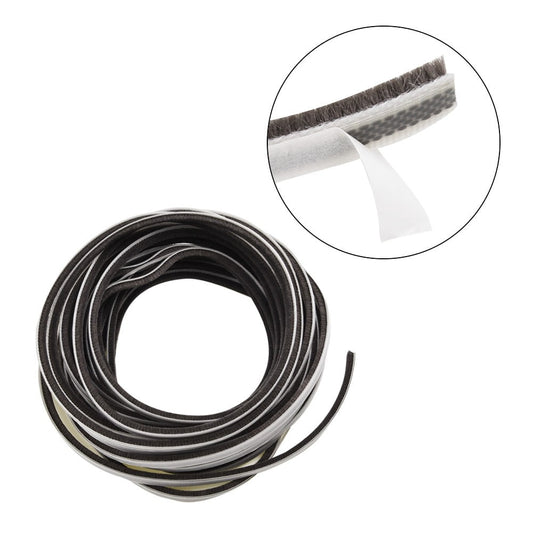 Decor Bottom Bristle Pile Seal Film Door Draught Excluder Brush Weather Strip 10M 5/9/15/23Mm Diy Home High Quality White 9×5Mm 9×23Mm Grey