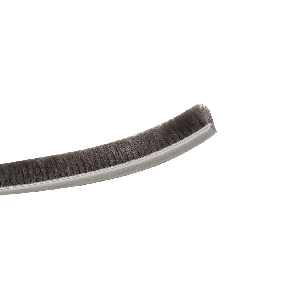 Decor Bottom Bristle Pile Seal Film Door Draught Excluder Brush Weather Strip 10M 5/9/15/23Mm Diy Home High Quality White 9×5Mm 9×23Mm Grey