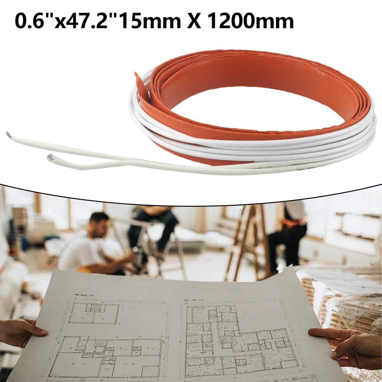 1Pcs 1M 150W 12V Silicone Heater Strip Heating Tools for Windshield Screen Wiper Printing Tools Thermal Heating Pad