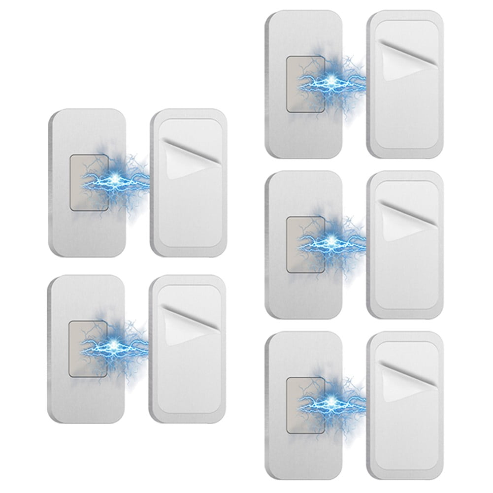 Drawer Catches Easy Installation Powerful Magnetic Closure Secure Hold Silver 5 Set